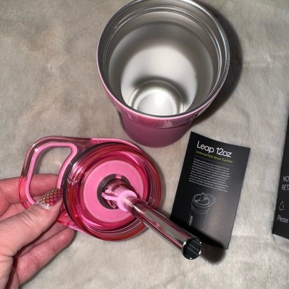 NEW! BRUMATE Pink Checker Krista Horton Kids’ 12oz LEAP New in Box - Picture 14 of 15